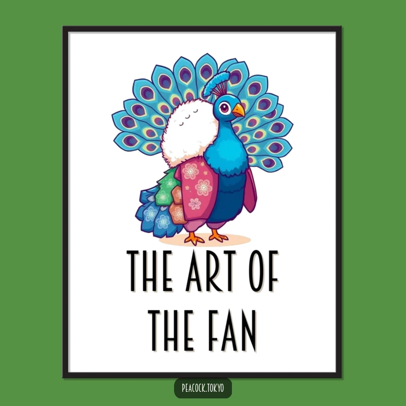 Funny Peacock Kimono Digital Art - Vibrant Feather Download